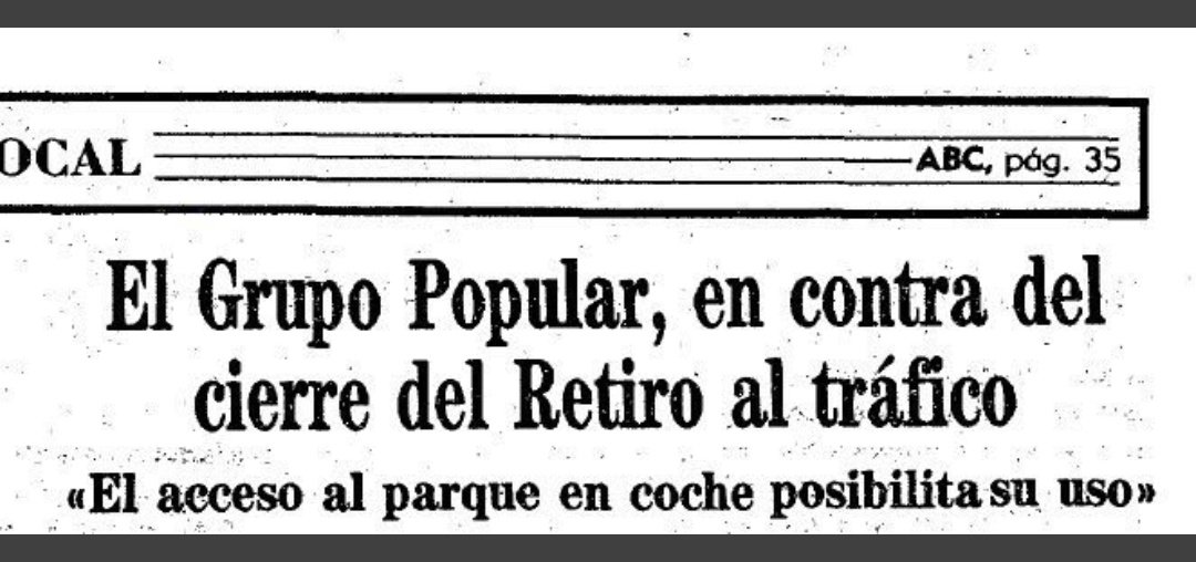 AVRetiroNorte's tweet photo. Vuelven los 80' pero no las hombreras' solo los coches al Retiro @AlmeidaPP_  @Pepu_Hernandez @Rita_Maestre @begonavillacis  @FMartinezVidal_  fotos de hoy ' se puede hacer de otra forma y dando ejemplo https://t.co/rlGOFcicjh