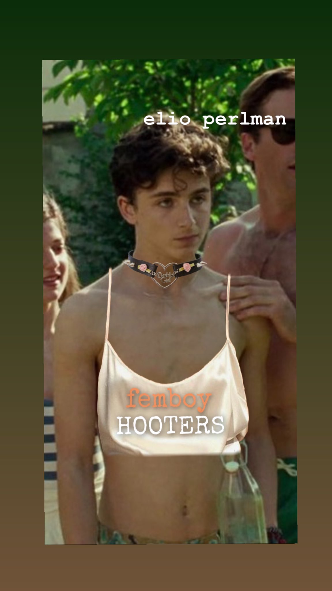 femboy enterprises~ on X: “ELIO PERLMAN: our favorite little tw*nk