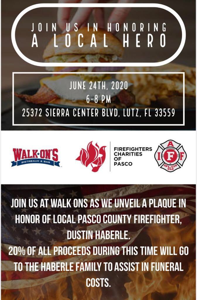 Please consider supporting local heroes and their families... Dustin was one of ours and a true hometown hero.