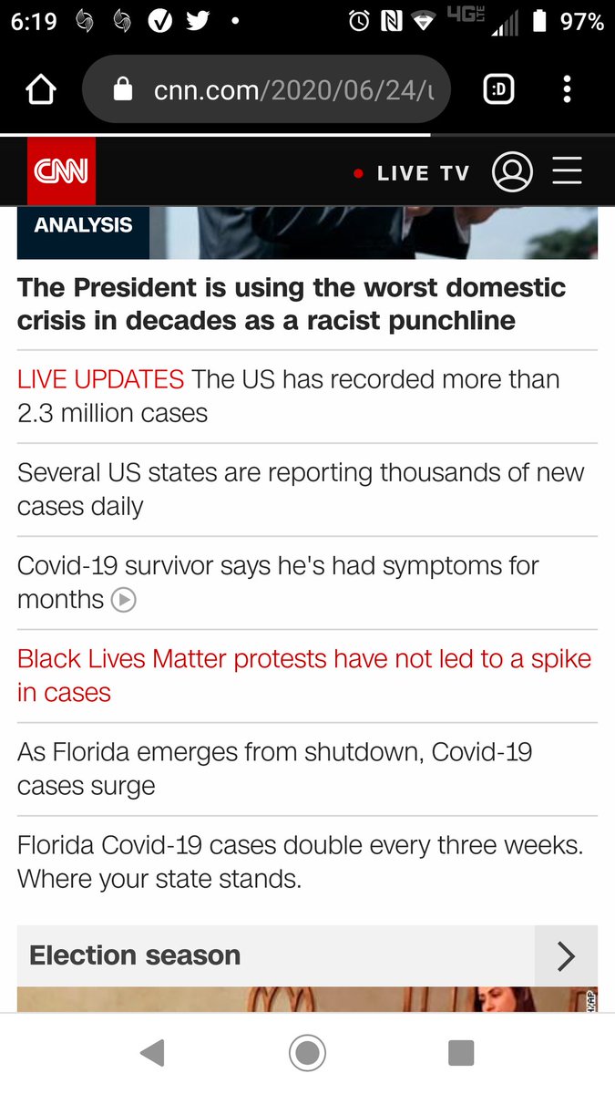 schafer_larry's tweet photo. CNN  headlines this morning? https://t.co/H0RlYoSYBx
