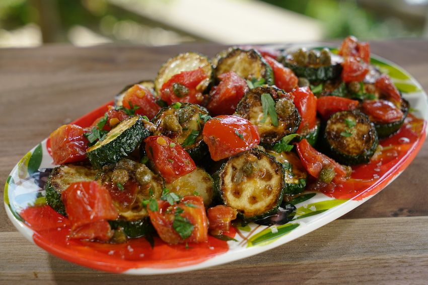 Giadzy's tweet photo. This summery side dish from #GiadaInItaly last year is full of bright Italian flavors. https://t.co/DJp9Da5RQY https://t.co/fgcCVRLMFU