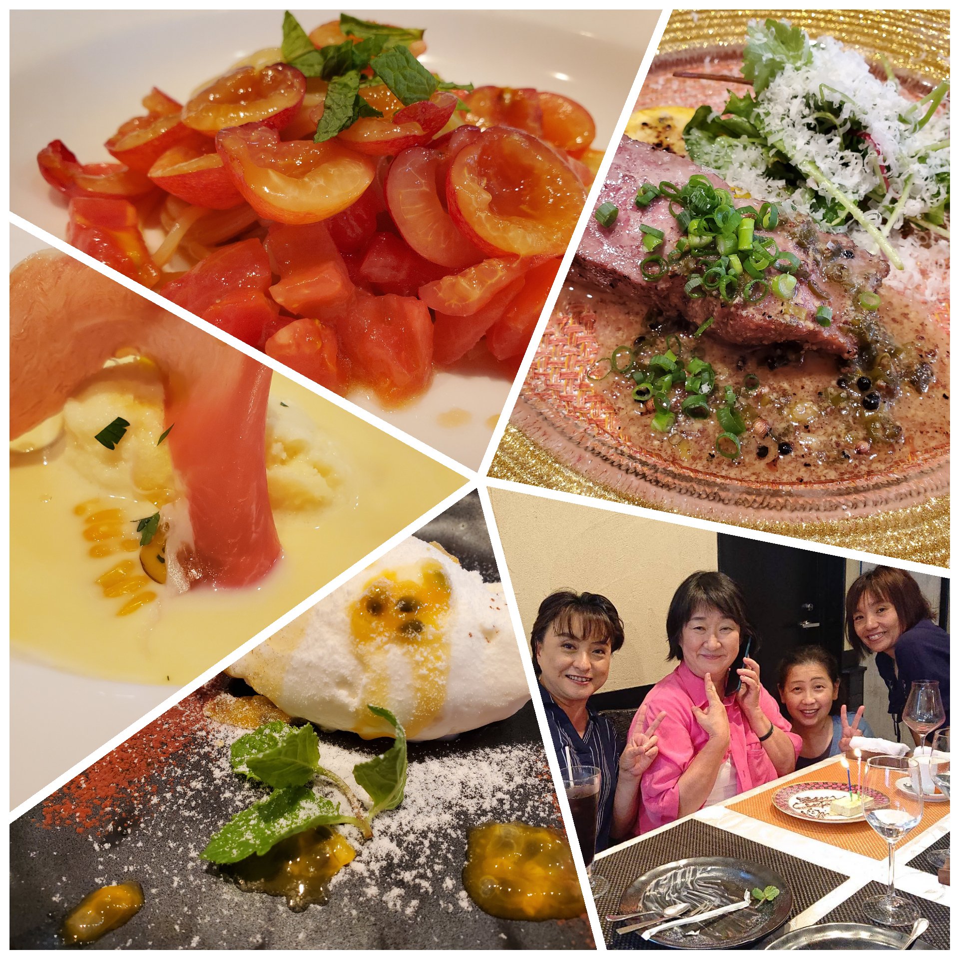 倉部光世 アトリエm O F で パン教室 毎年恒例のランチお誕生会 さくらんぼの冷製パスタは 何度食べても贅沢なおいしさ とうもろこしの冷製スープも今年は生ハムを合わせて Good アトリエm O F 掛川イタリアン さくらんぼパスタ T Co