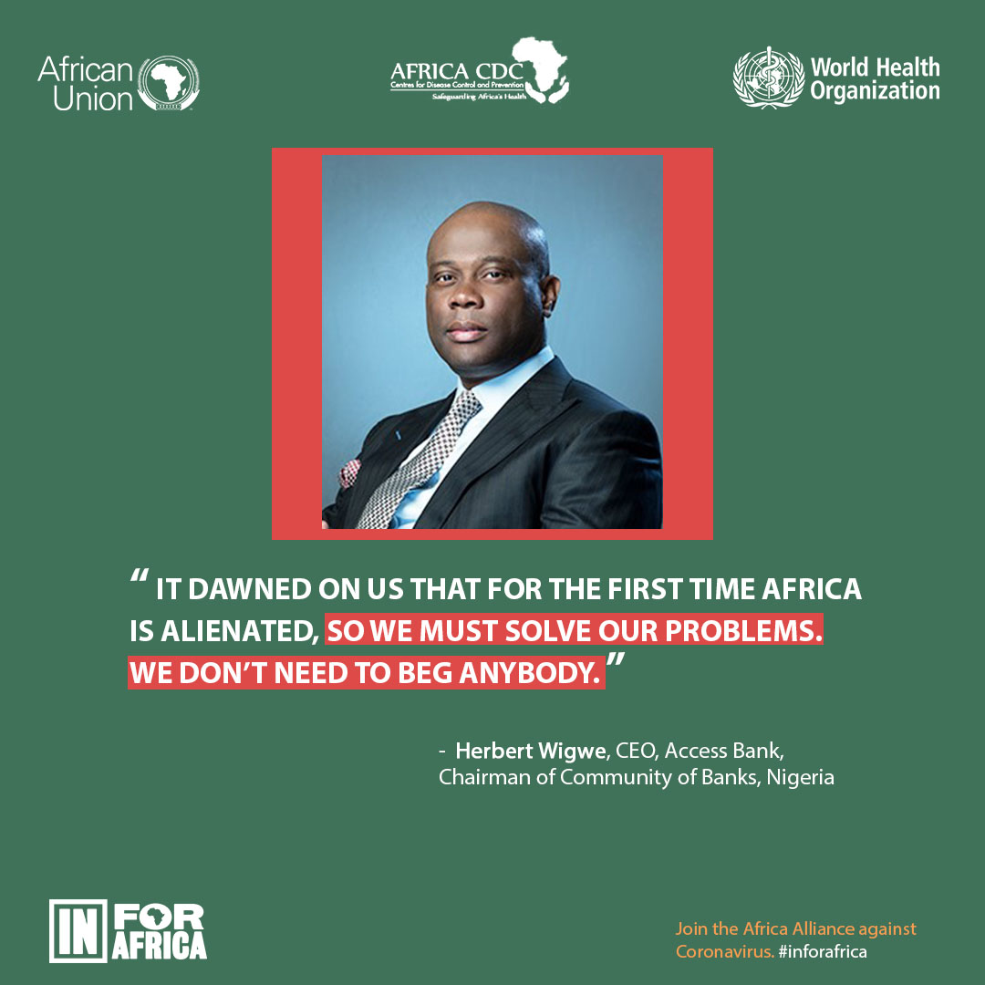 GETINFORAFRICA's tweet photo. Words from @HerbertOWigwe.
We must unite and fight this together.
#GETINFORAFRICA #stopcovid19 https://t.co/4SEwkZ32QH