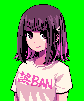 誤BAN声優ぎーたかさんのVA-11Hall-A風ドット絵でけた(既存キャラパーツ改変だからそんなに似てないけど) #みゅーちゅーぶ https://t.co/aSSmD9zwlP 