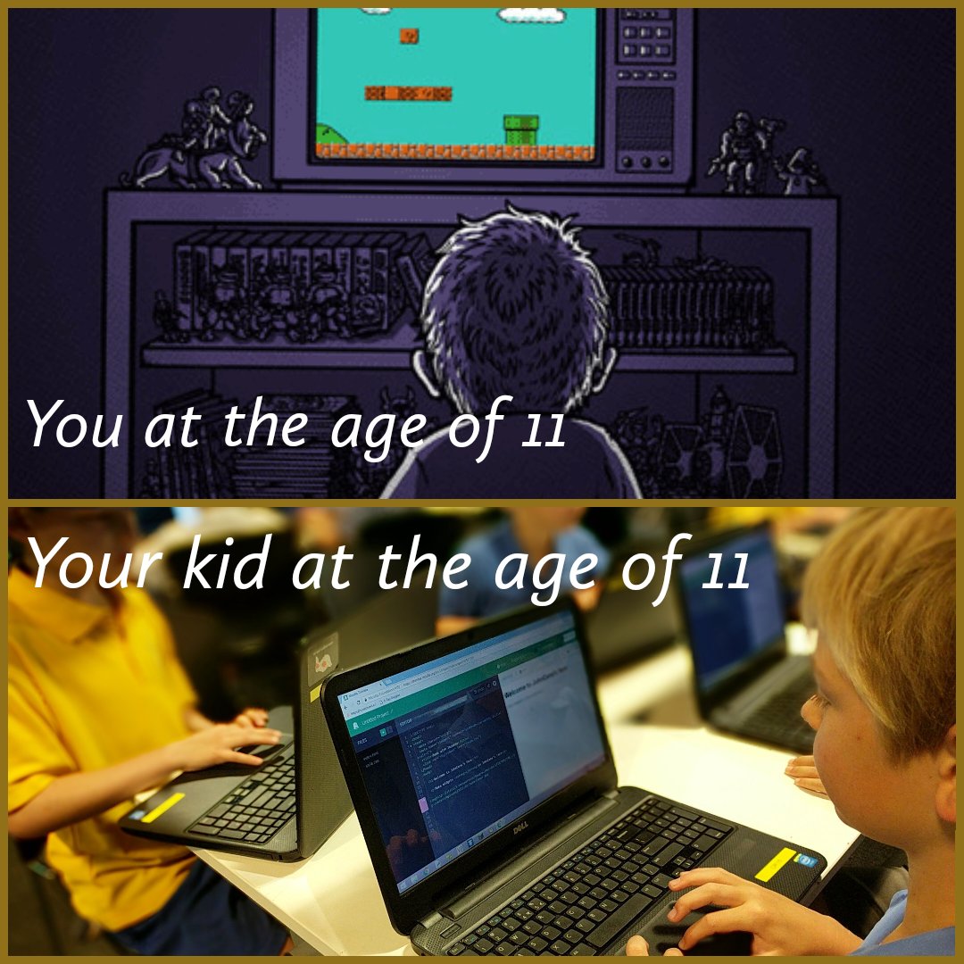 codeelearning's tweet photo. Let your kids recreate your childhood, let your kids create their own game. Enroll your kids for free Online session for coding now: https://t.co/vHML3Q33ac
  #coding  #programming #games #future #computer #CodeEdutech #edtech #elearning #kids #21stcenturylearning #education #K12 https://t.co/lE6ZVcE2eg