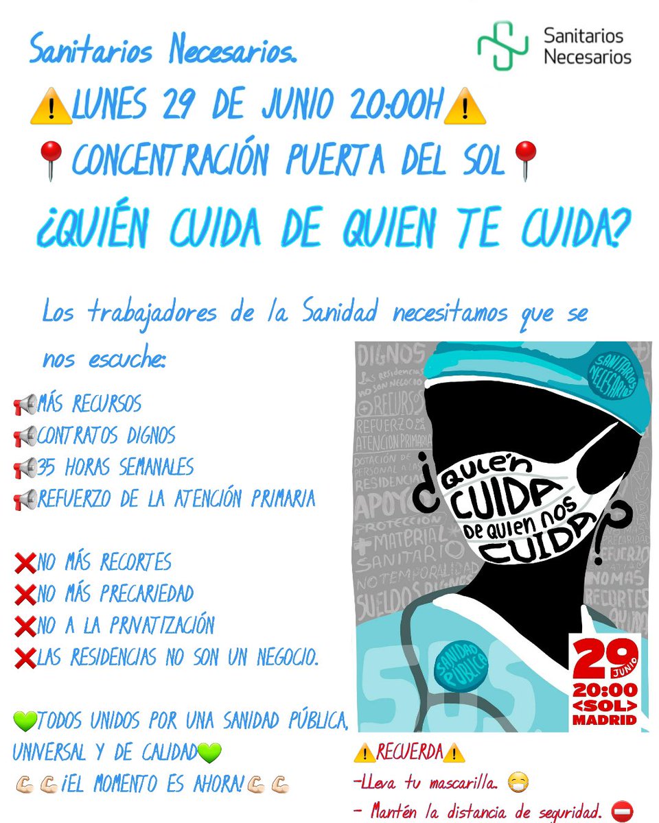 lucii239's tweet photo. Ayúdanos a defender la Sanidad Publica Universal y de Calidad para poder volver a decir con orgullo que tenemos la mejor Sanidad del Mundo. 
#SolSanitario
#SinCienciaNoHayFuturo https://t.co/fpSx4wob5Z