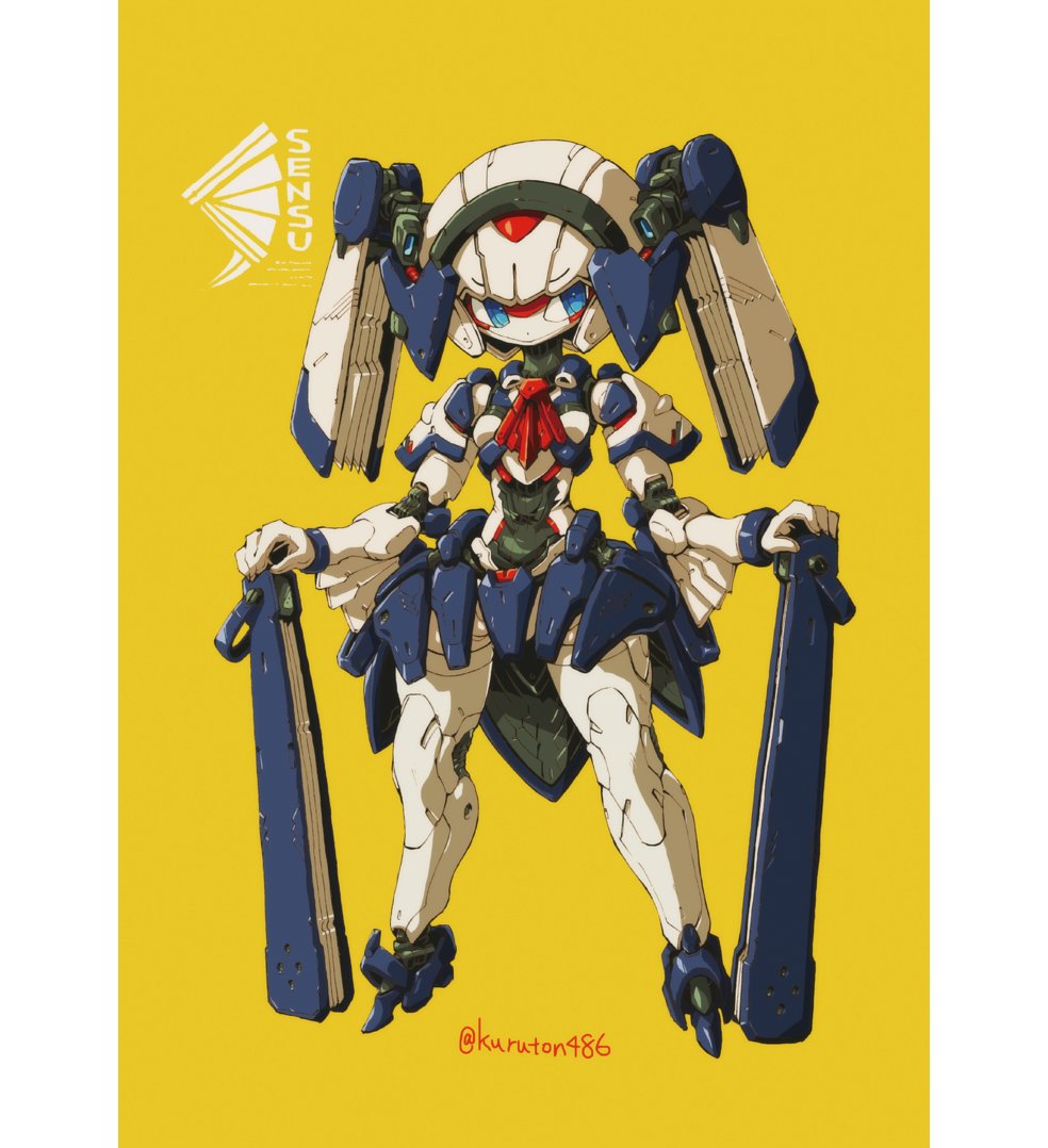 solo weapon holding holding weapon no humans robot 1girl  illustration images