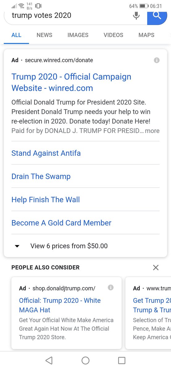 p_d_m_z's tweet photo. @williamlegate #Googletrump look for the "ad" header and click away
#punktrump #kstan #tiktokfun https://t.co/DFdLlB318C