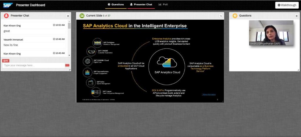 The SAP Analytics and Data Days was kicked off today by <a href="/gangadharansind/">Sindhu Gangadharan</a> talking about driving insights in the Intelligent Enterprise <a href="/sebabaum/">Sebastian Baumgaertner</a> 
#TheBestRun