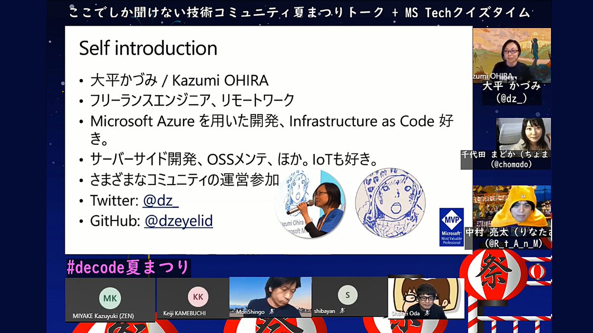 Microsoft Tech Sur Twitter 大平 かづみ Dz さん ちょまど Chomado さんを司会に迎え Azure Microsoft365 Github Powerplatform Hololens など数々の Microsoft 製品に関する技術情報を クイズ形式で視聴者の皆さまと一緒に学びました Microsoft Tech Sur Twitter 大平 かづみ Dz さん ちょまど Chomado さんを司会に迎え Azure Microsoft365 Github Powerplatform Hololens など数々の Microsoft 製品に関する技術情報を クイズ形式で視聴者の皆さまと一緒に学びました