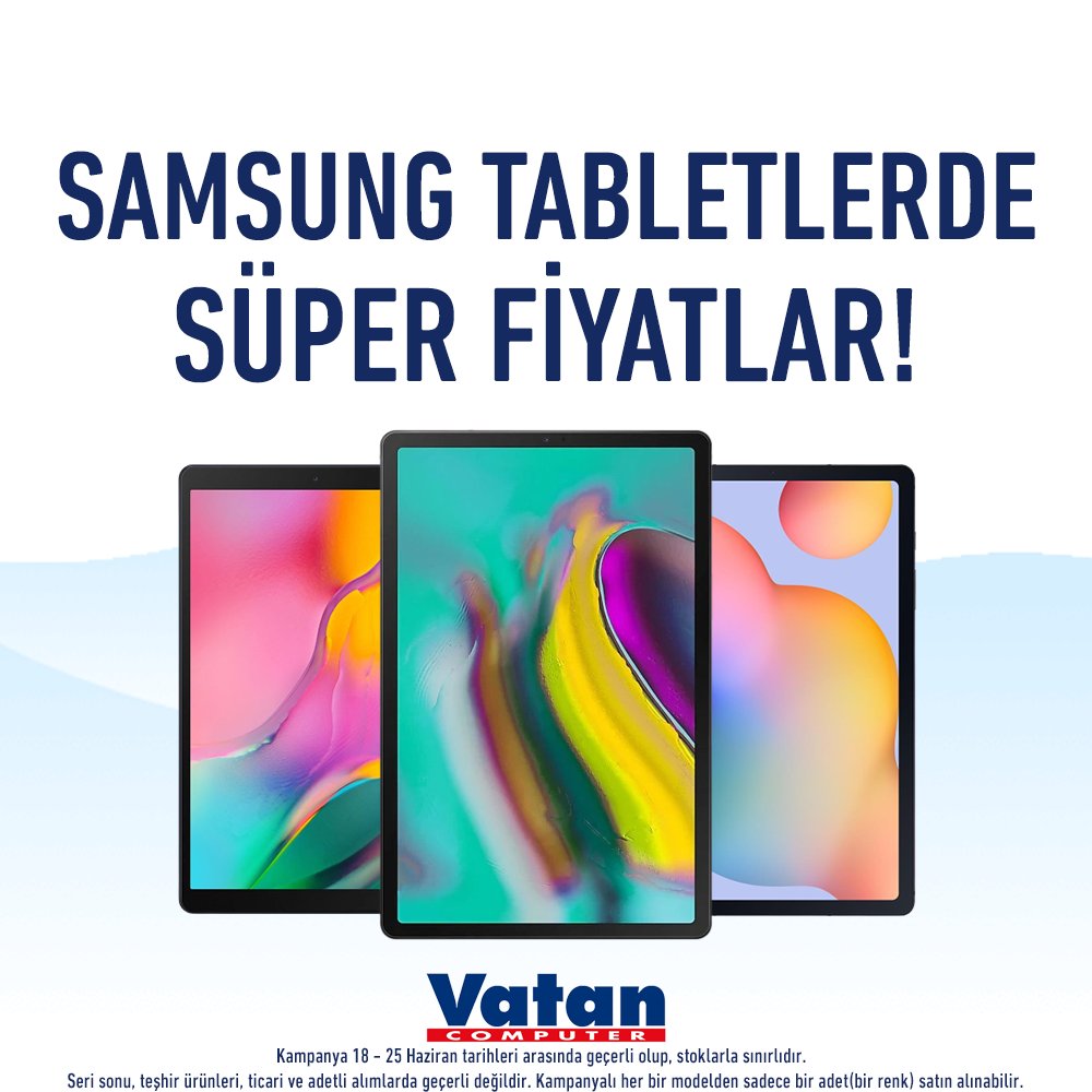 Vatan Bilgisayar on X: "Samsung tabletlerde süper fiyatlar Vatan'da!  #teknolojivatandanalınır https://t.co/Z5HuLUeC54 https://t.co/1MwvbaZNET" /  X