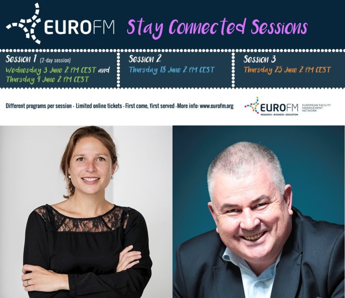 Join us tomorrow for the 3rd and final session of the EuroFM Stay Connected Sessions: The FM Business Summit! 

Click on the link to register: eventbrite.nl/e/eurofm-stay-…

#EuroFM2020 #FacilityManagement