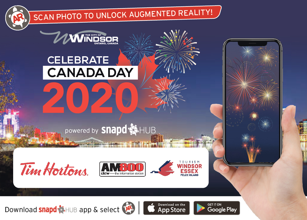 Canada Day may look a little different this year but that doesn’t mean there won't be FIREWORKS to celebrate!  

Join us for a spectacular virtual fireworks show using the <a href="/snapdWindsor/">snapd Windsor</a>  app on July 1st at 9:30!  Details: bit.ly/30VhnJv #YQG <a href="/CityWindsorON/">City of Windsor</a> <a href="/TimHortons/">Tim Hortons</a>
