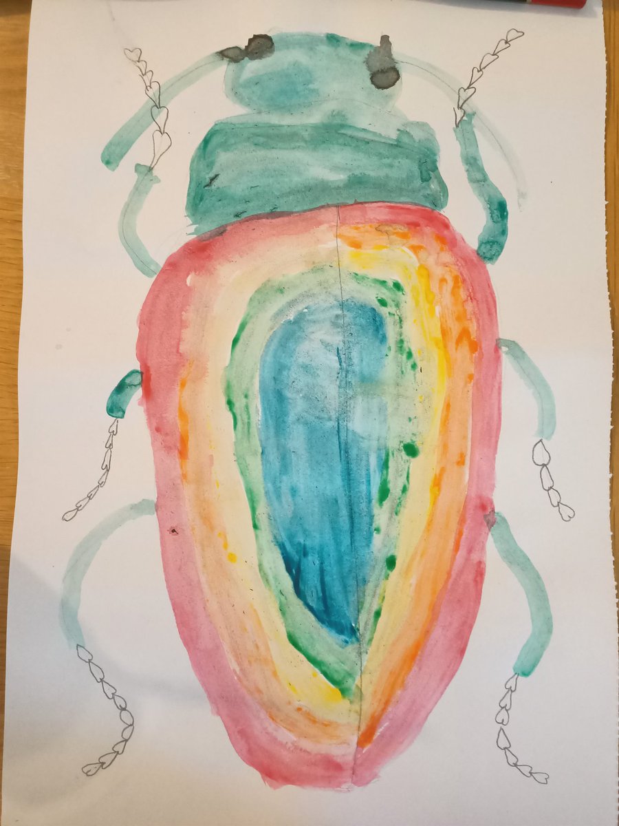 Telbert76's tweet photo. @Wentworthonline Iris Chapman's bug painting https://t.co/RN4JzjPmE2