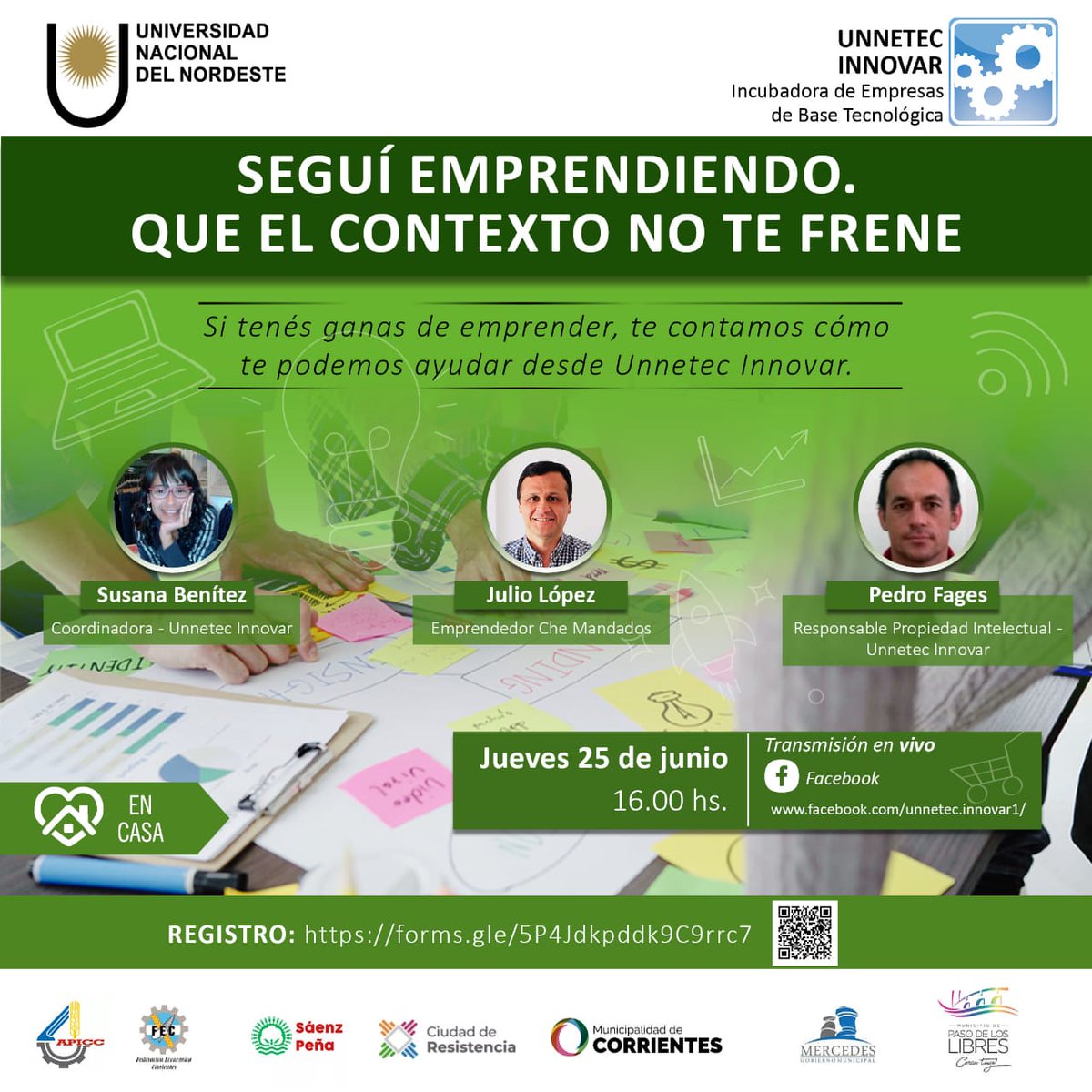 RadioUNNE997's tweet photo. Entrevistamos a la Lic. Susana Benítez, coordinadora de la Incubadora de Empresas de Base Tecnológica #Unnetec_Innovar quién nos comenta e invita al #Webinario💻 acerca de cómo adaptar un emprendimiento a contextos cambiantes. #EmergenciaSanitaria😷 #RadioUnne📻 https://t.co/RGgg08No65