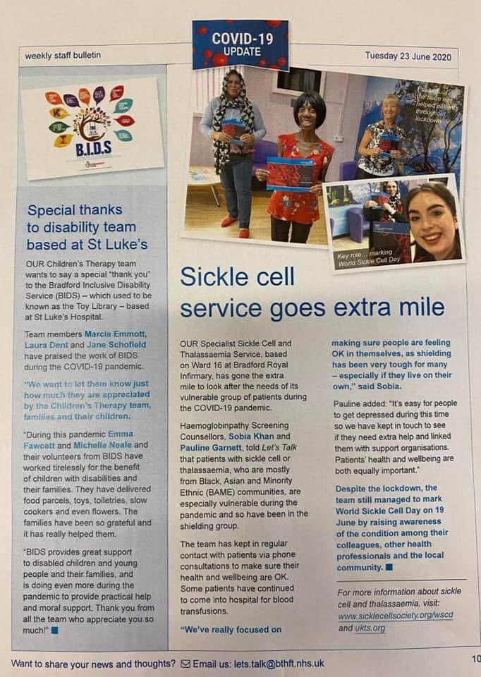 Lovely to see us in the trust magazine Thank  you ladies we really appreciate your support