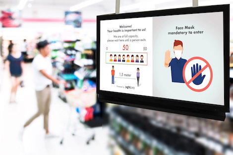 We love this Smart Store Traffic Light System From <a href="/Sightcorp/">Sightcorp by Raydiant</a> dailydooh.com/archives/140395 keep your distance 1.5m and HOW TO WEAR A MASK very clever