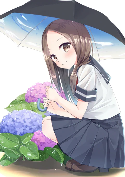 高木ちゃんと傘! #からかい上手の高木さん #高木さん(からかい上手の高木さん)  