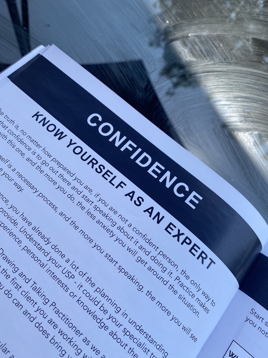 Sat in the sunshine planning and prepping, interesting subject of confidence and how it relates to being prepared!