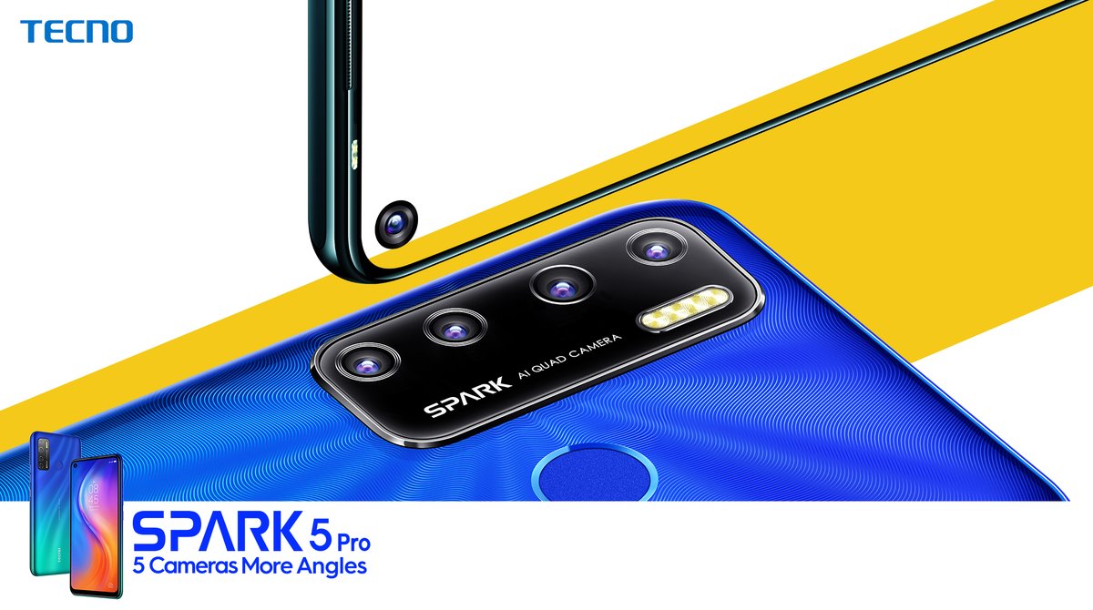 TecnoMobilePK's tweet image. Beat the insipidity and sparkle up like a star with #Spark5Pro that captures everything with more angles having amazing #FiveCameras and gives you an ergonomic style!
#AIQuadCamera #DualFrontFlash