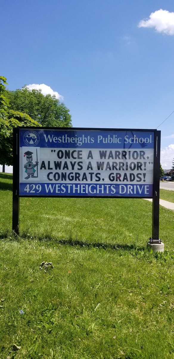 The count down is on for our #WRDSBgrad grade 8 students. We want to wish them all the best and hope that they drop by next year to let us know how they are doing! All the best WARRIORS!