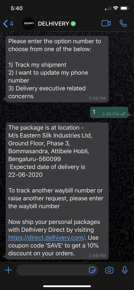 maddy_tweets's tweet photo. @help_delhivery - My package is stuck last two days in your warehouse and despite multiple follow ups there is no response from customer service. The only automated message I get is as attached. Will someone from the team wake up and realise it is 24th June today? https://t.co/LdSnMFiBPl