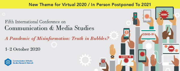 In light of the recent pandemic and current world climate, the new special focus of the 2020 virtual conference will be “A Pandemic of Misinformation: Truth in Bubbles?” You can read more about the new special theme below. #ICCMS20

bit.ly/2YtM6f1