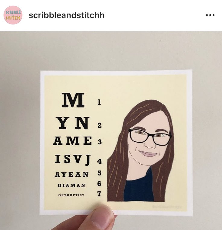 VJayeBurchell's tweet photo. Every Orthoptist needs a personalised vision chart! 👀 https://t.co/wPSqWPwo93