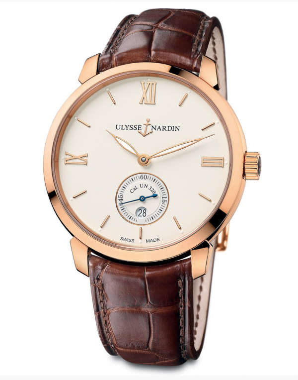 ULYSSE NARDIN Classico REF. 3206-136-2/31 18K ROSE GOLD SELF-WINDING CAL. UN-320 - swisstime.co/en/ulysse-nard…