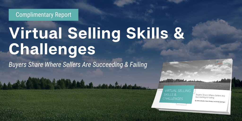 Only 26% of buyers believe sellers are skilled at leading a thorough needs discovery virtually. Find out what other areas sellers are lagging in here: hubs.ly/H0rGL6H0 #VirtualSelling #Sales <a href="/RAINSelling/">RAIN Group</a>