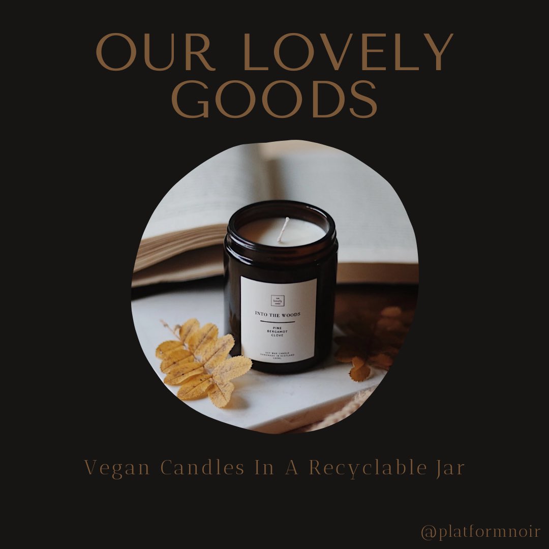 Our Lovely GoodsVegan Candles in a Recyclable Jar https://ourlovelygoods.com/  https://instagram.com/ourlovelygoods?igshid=1smw4p936t4wy