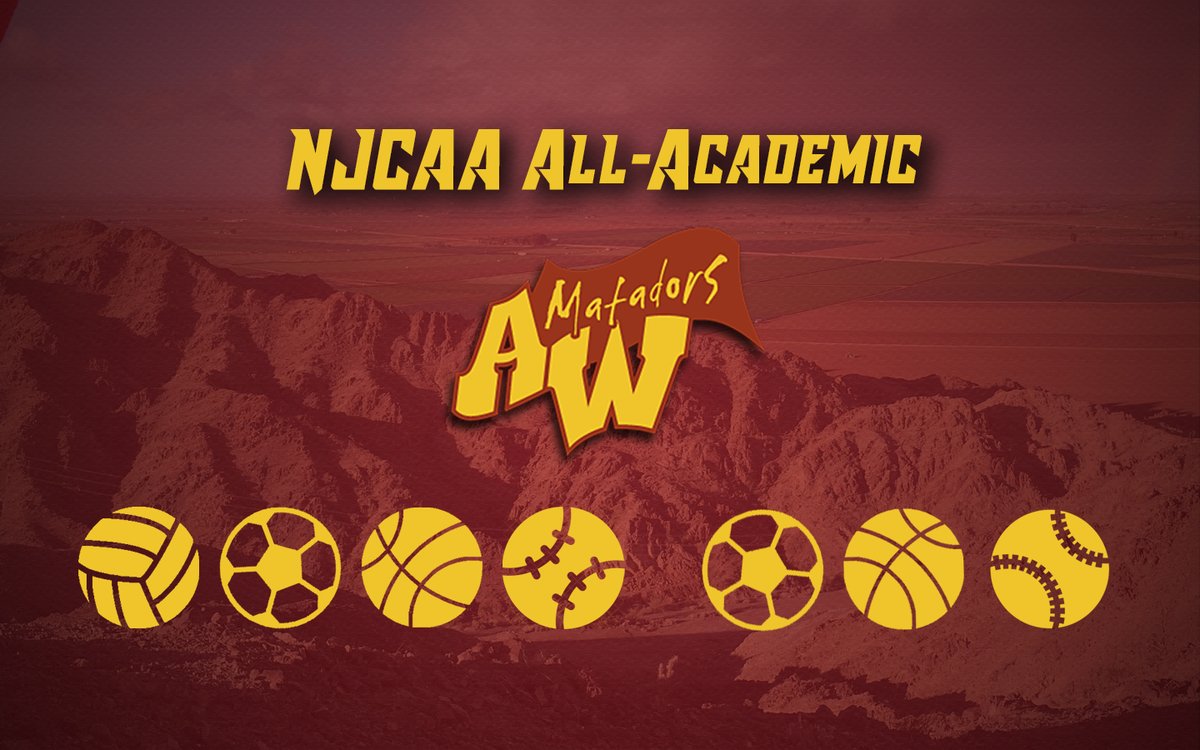 ALL 7 Matador Teams EARN NJCAA All-Academic!

<a href="/awcWSOC/">Arizona Western</a> <a href="/awcbaseball/">AZ Western Baseball</a> <a href="/AWCPREZ/">Dr. Daniel P Corr</a>
awcmatadors.com/featured/featu…