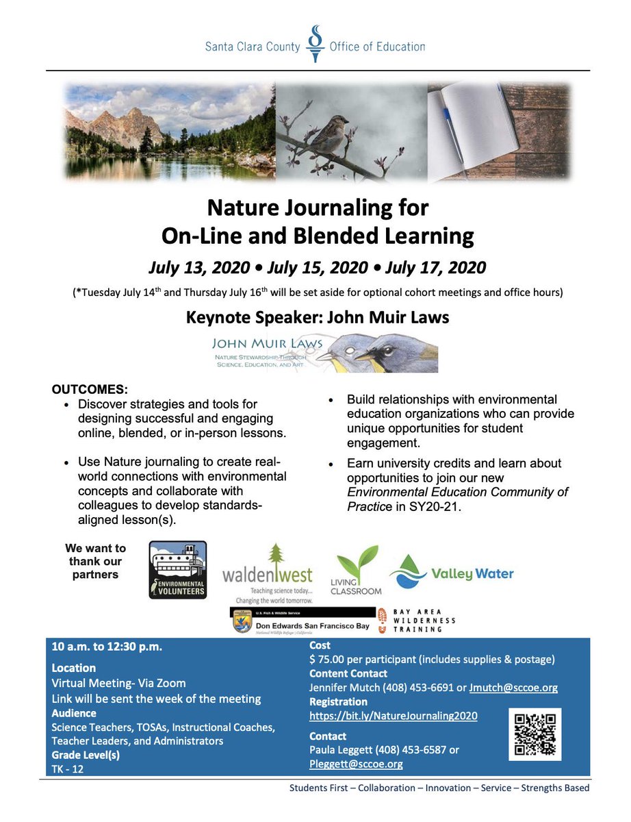 auntjennoelle's tweet photo. Ever wanted to learn Nature Journaling from John Muir Laws? Here’s your chance. Check out this awesome workshop coming soon. All teachers, environmental educators, TOSAs, etc. Here’s the link to register: https://t.co/w2ZMJeWqGO #ngss #cangss #environmentalliteracy https://t.co/85C4sR18MN