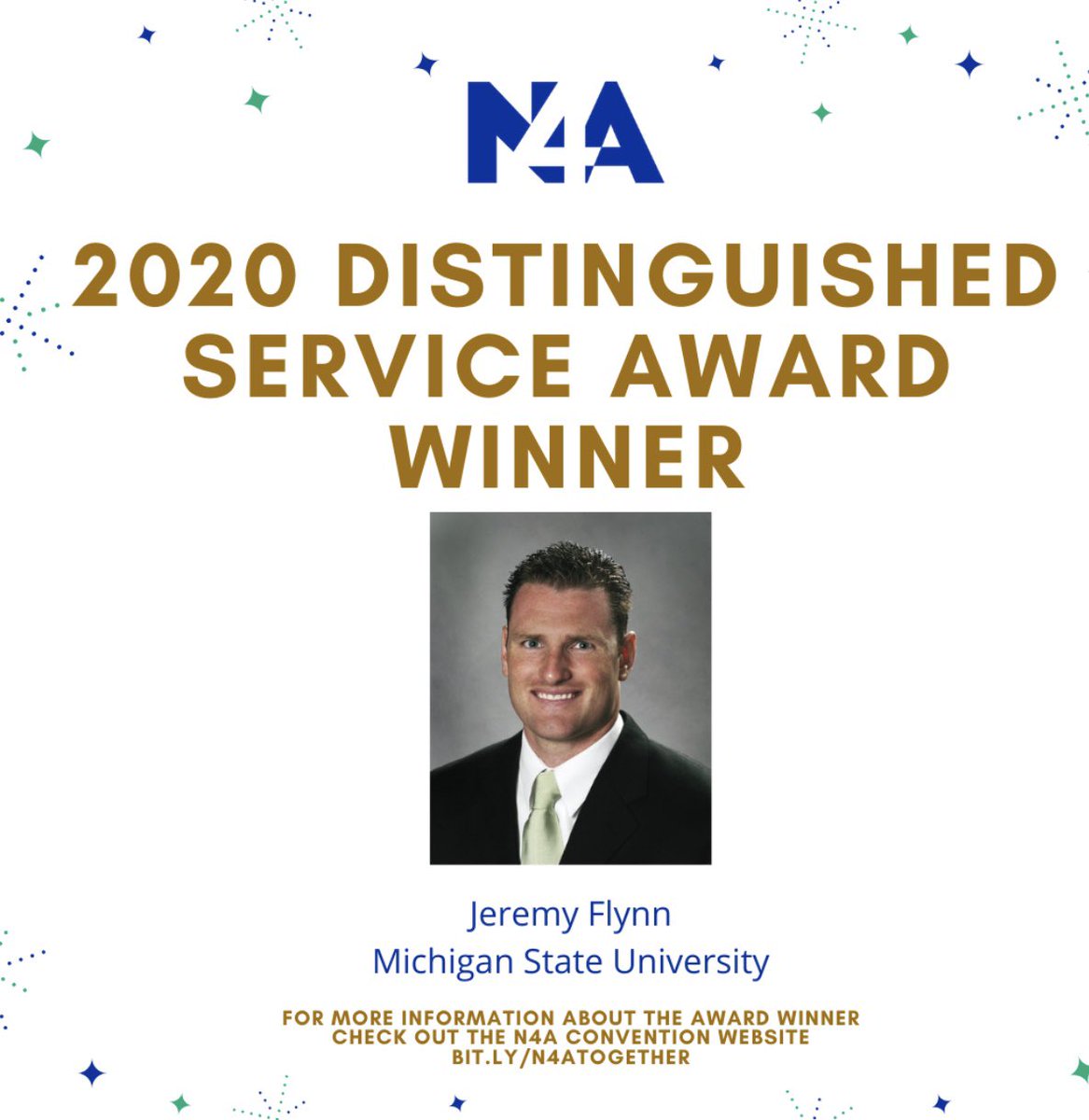 nfoura's tweet photo. HUGE CONGRATULATIONS to our 2020 Distinguished Service Award Winner @Flynn98 @MSU_SASS and our 2020 Lan Hewlett Award Winner Christine Jackson @HailStateStudy @HailState Iron Sharpens Iron! Continue to be an example of excellence! #WeAreN4A #N4ATogether @JohnCohenAD @msstate https://t.co/e8OCwMqeej