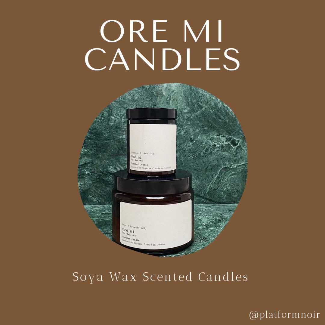  @oremicandles Soya Wax Scented Candles with 4 Signature Scents https://oremicandles.co.uk/