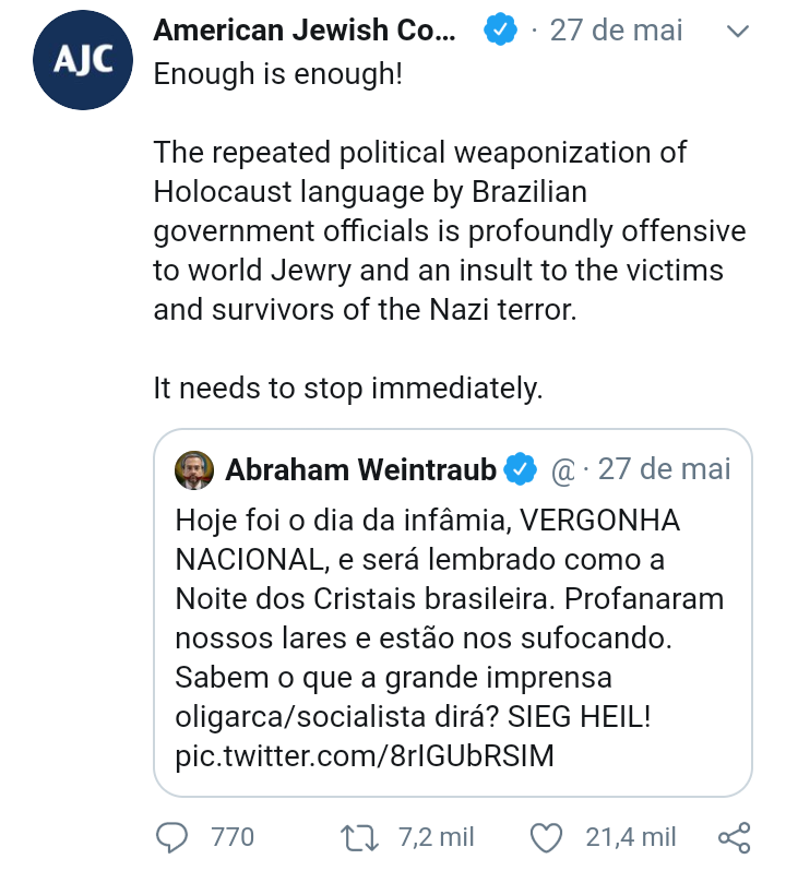 brunoyama's tweet photo. @WorldBank To stop racism, reject the recommendation of Brazilian Government for Weintraub to have a seat as a new director, representing Brazil
It’s going to be a shame for us AGAIN . #EndRacism #RejectWeintraub #CancelWeintraub https://t.co/W95A0ryHpi
