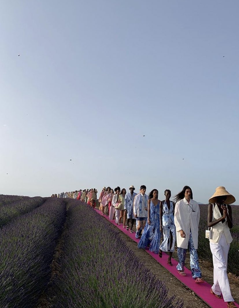 A year ago. Jacquemus lavender fields.
