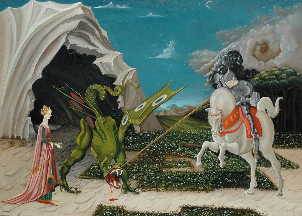 24. Saint George and the Dragon, Paolo Uccello, c. 1470