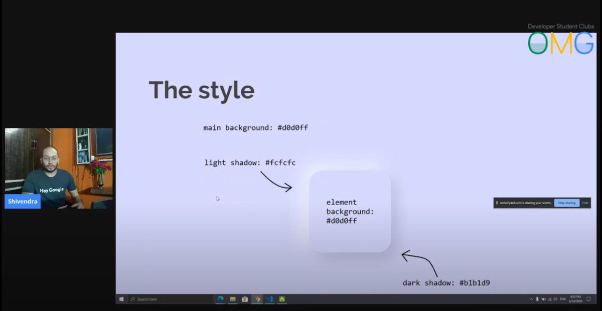 < 5 Neumorphic 101 by  @ShivendraSaurav - He displayed the latest  #UI trend  #neumorphism - He showed how to design it and also how to implement it/>