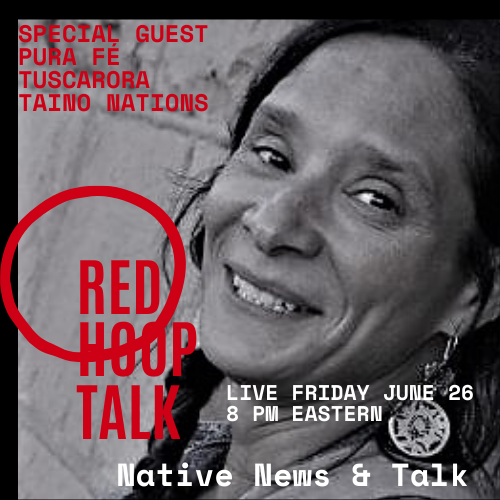 #RedHoopTalk is LIVE this Friday at 8 PM ET with singer-song writer, activist <a href="/PuraFeTrio/">Pura Fe Trio</a>, Tuscarora &amp; Taino Nations. She is an award winning musician and activist.  #NativeCultures #NativeArtists #Tuscarora #Taino bit.ly/3dpOqb0