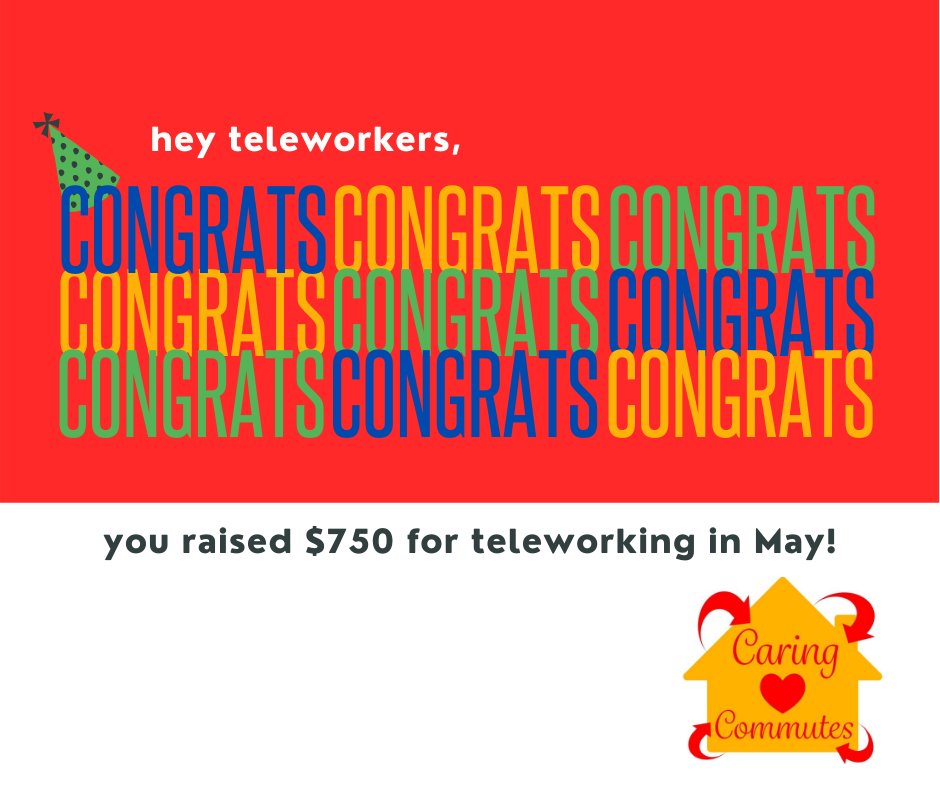 May #Telework Goal Exceeded! $750 Donated to Local Food Bank
bit.ly/3ewhf7f