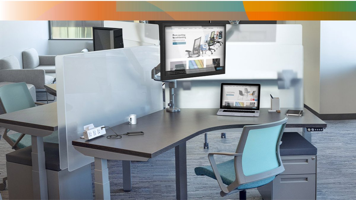 SitOnItSeating's tweet photo. Now more than ever, workspaces should be safe. Our high-performing Sector screens withstand powerful EPA-approved COVID-19 cleaners and disinfectants, giving you essential privacy or peace of mind. https://t.co/1sYHo0F2J3 #LetsLookForward #BackAt100 #ShippingAllOrders https://t.co/FKHaFsxzSe