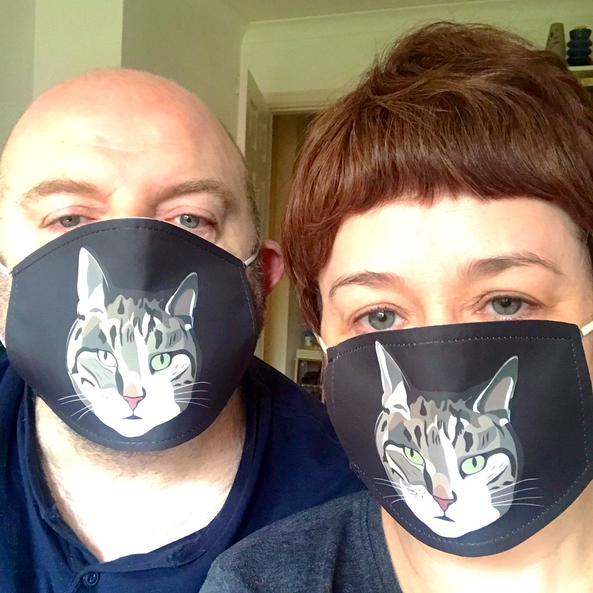 GailMyerscough's tweet photo. KATMASKS!
In honour of our boy Kat who recently passed away
10% of all sales will be donated to @heronbank_cat 
https://t.co/JDLigCVaao
#Facemask #facecovering #cats #RIPKat https://t.co/0xpBmRDnEG