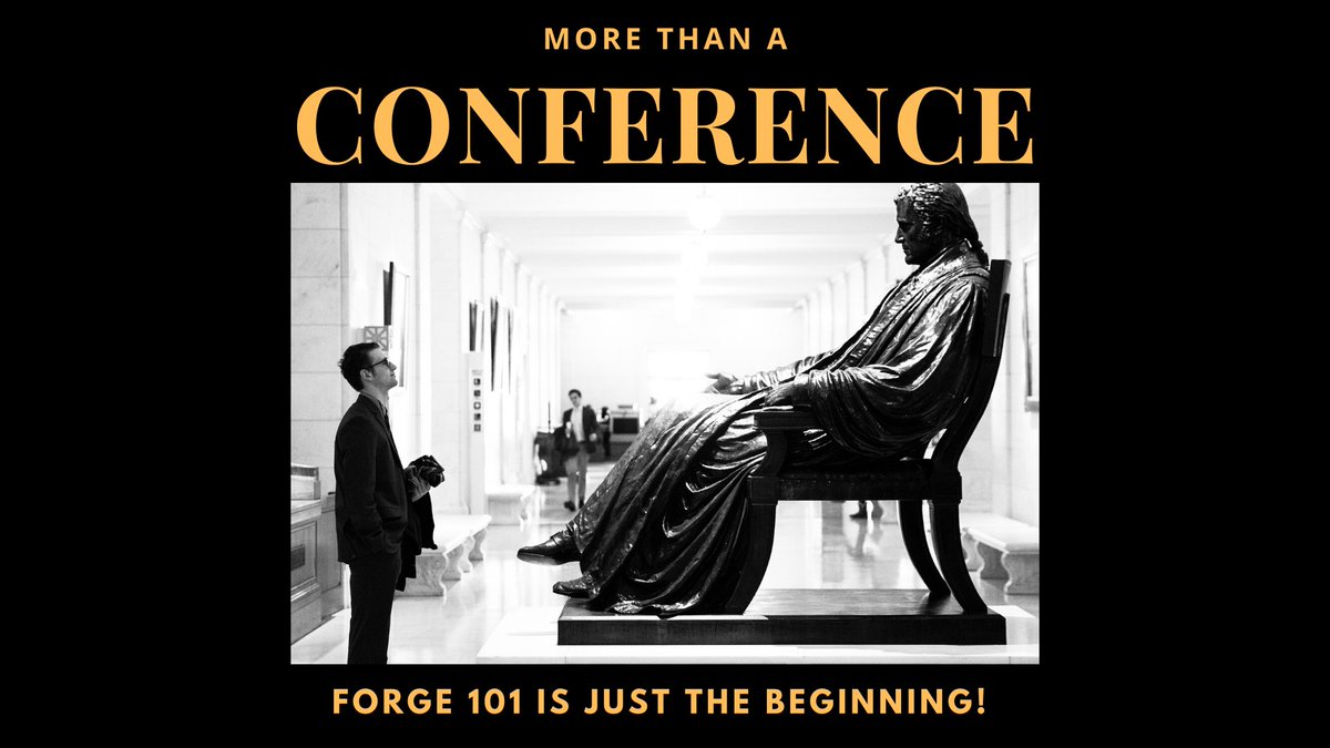 ForgeLeadership's tweet photo. The #ForgeSummit is more than a conference. It is the first step in the Forge process! Forge 101 makes you eligible to apply for the Forge Mentorship Academy that includes trips to D.C., Israel, and more! Visit https://t.co/j94NGx9i5l today to start your #ForgeJourney! https://t.co/X6f0vSp22Z