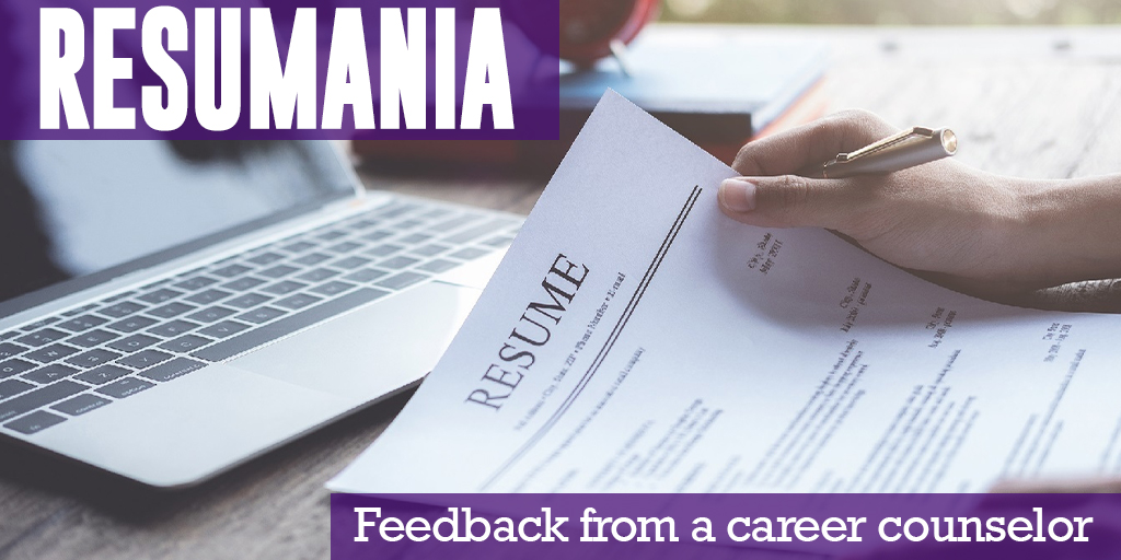 WhittierCollege's tweet photo. Resumania resumes this week! 

Email your resume to our career center (careercenter@whittier.edu) in a Word doc format and a career counselor will provide you with feedback next week.

@PoetsConnect https://t.co/YXCBS2rhV0
