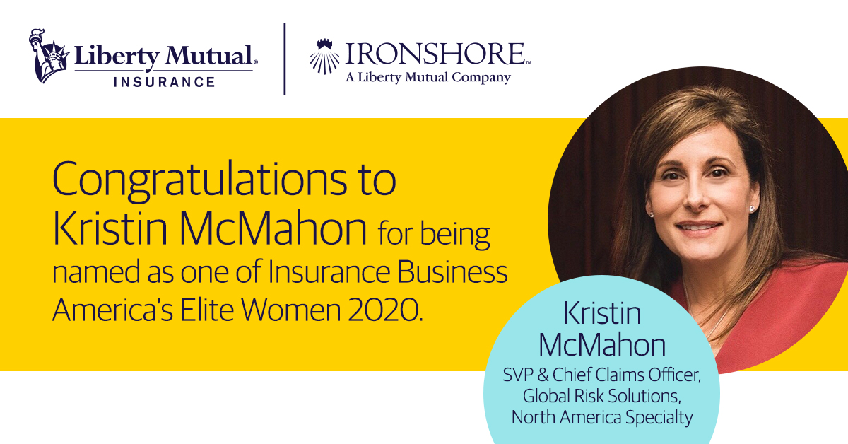 Congratulations to Kristin McMahon who was selected as one of Insurance Business America’s Elite Women for 2020. IBA spotlights numerous ground-breaking women of influence in the insurance industry. ow.ly/hqA050AgPD6