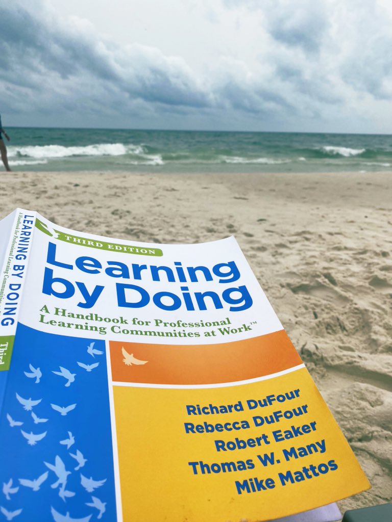 A little light reading on the beach🏖 getting fired up to start my journey as Principal at Westside Elementary in Greenbrier! #theWESway <a href="/SolutionTree/">Solution Tree</a>