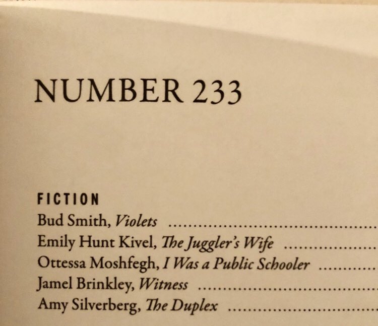 Amy Silverberg (@amysilverberg) on Twitter photo I have a story in this issue of <a href="/parisreview/">The Paris Review</a>, along with a few of my favorite writers. It’s surreal to see my name in a magazine that has meant so much to me for so long. I have a story in this issue of <a href="/parisreview/">The Paris Review</a>, along with a few of my favorite writers. It’s surreal to see my name in a magazine that has meant so much to me for so long.