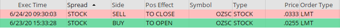 jdrmyers's tweet photo. I made 30.59% ROI on $OZSC this morning thanks to Jeff Williams @ThePennyPro https://t.co/WleoGq3V5I