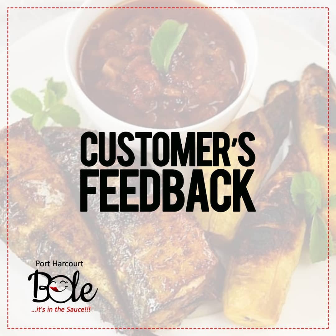 PHBoleBenin's tweet photo. We love it when clients send review, good or bad. It strengthens us to serve you better.⁣
⁣
Please, call 08082481715 Now to place your orders &amp; it will be delivered to your doorstep in minutes!⁣
⁣
#PHBoleBenin https://t.co/R3ez1xESQP